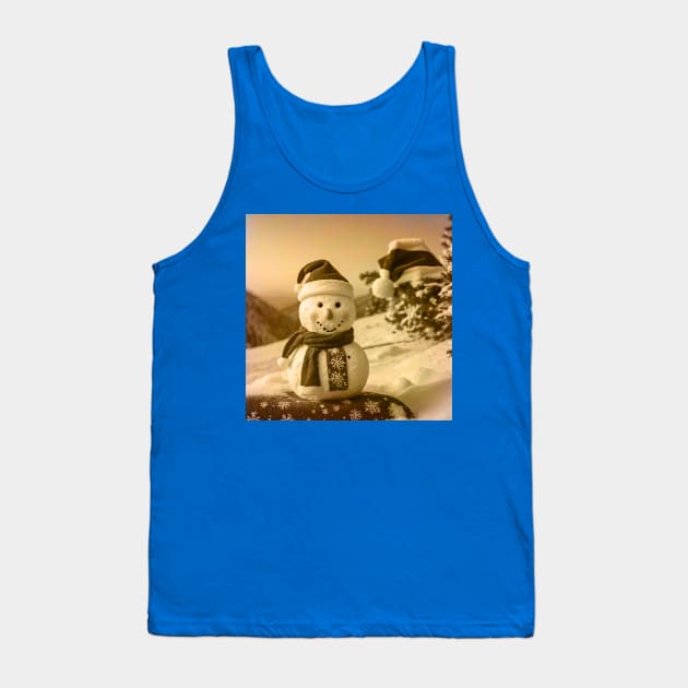 A Joyful Holyday In The Snow Tank Top by WordsFactory